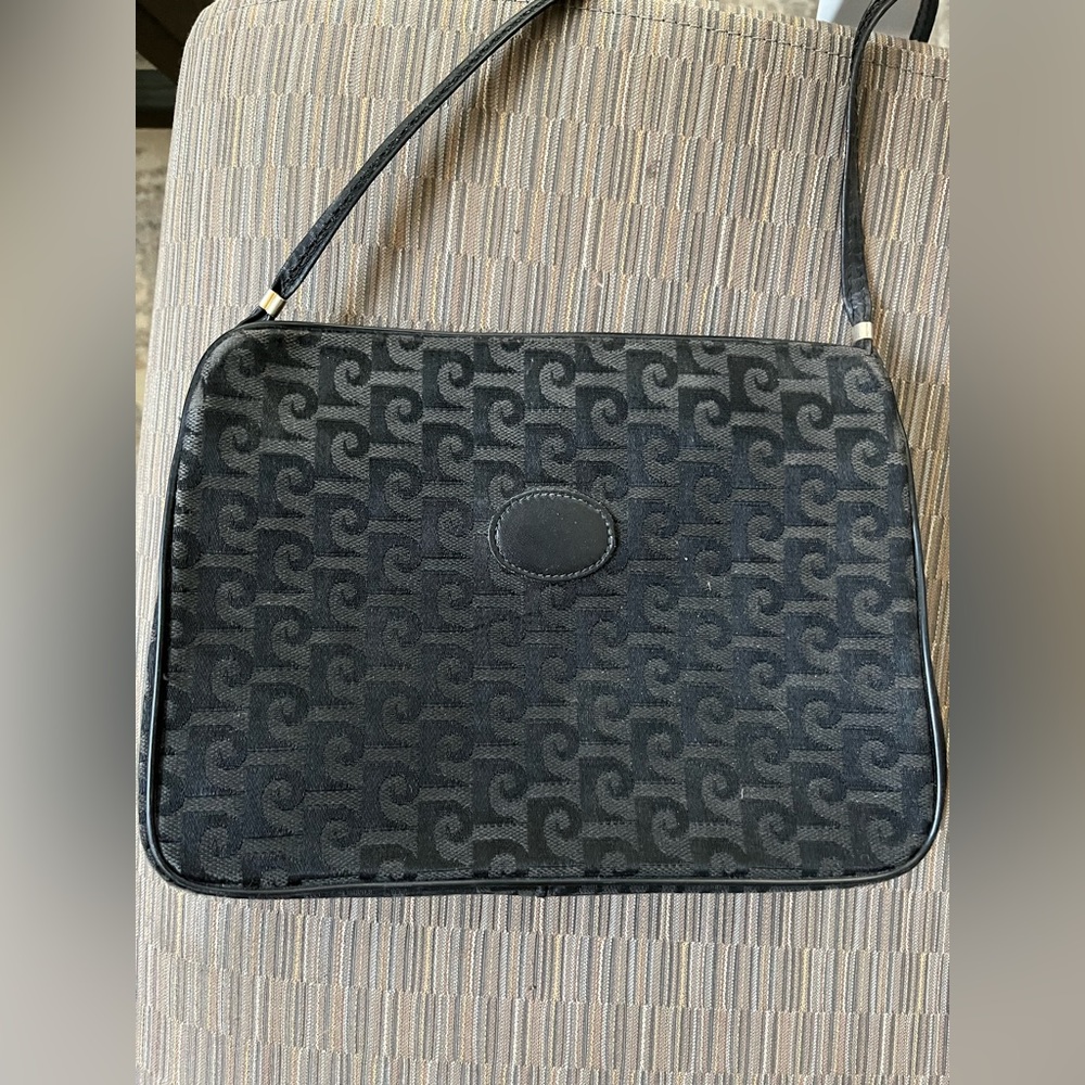 Authentic Pierre Cardin black crossbody bag